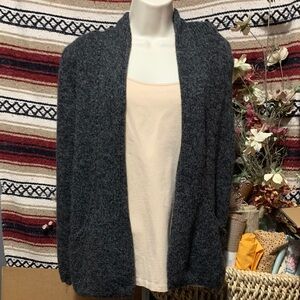 Women's S  Peruvian Link Gray  marble open Sweater